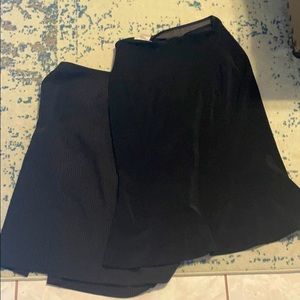 (2) Black Pencil skirts